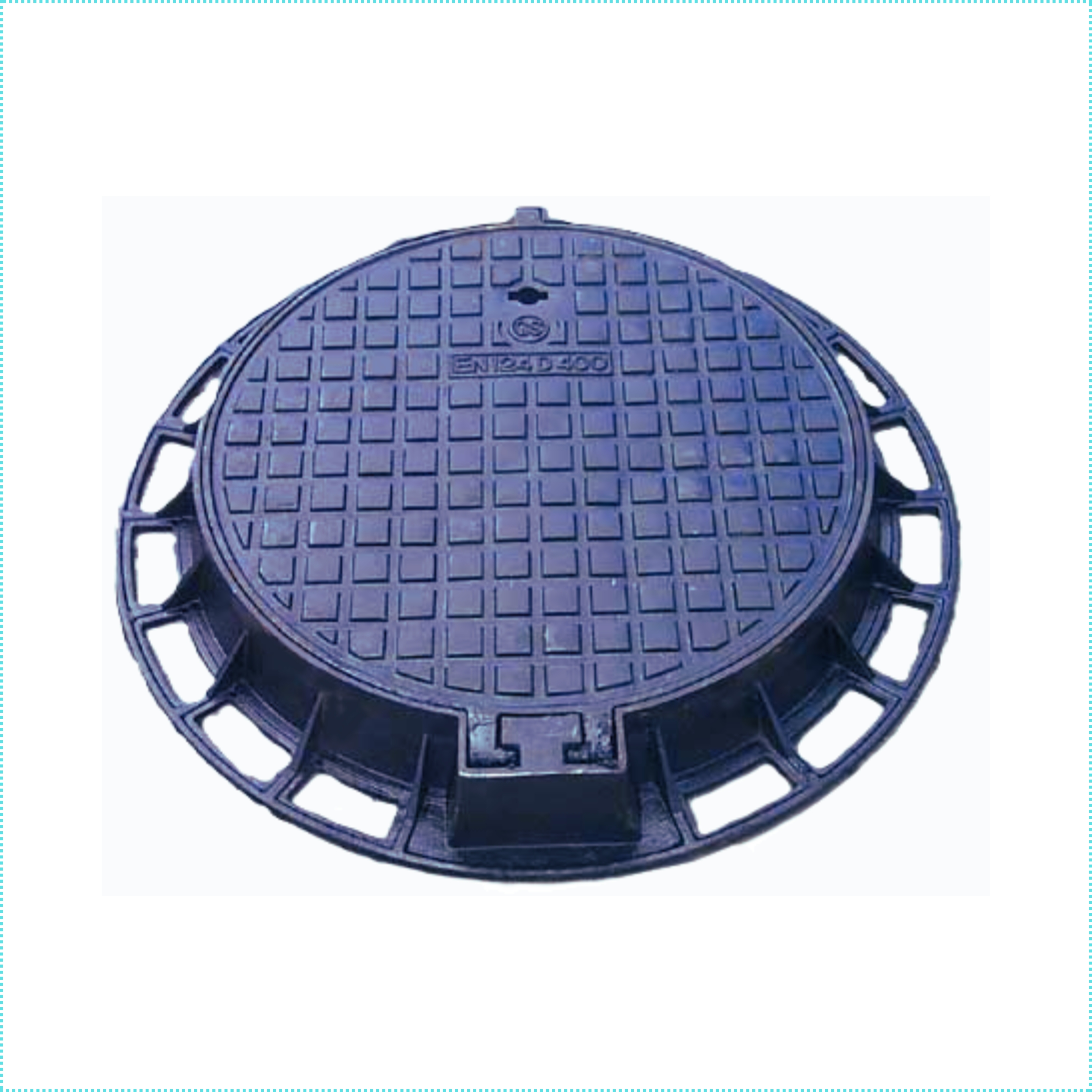 Ductile Iron Round hinged Manhole Cover with Round Frame