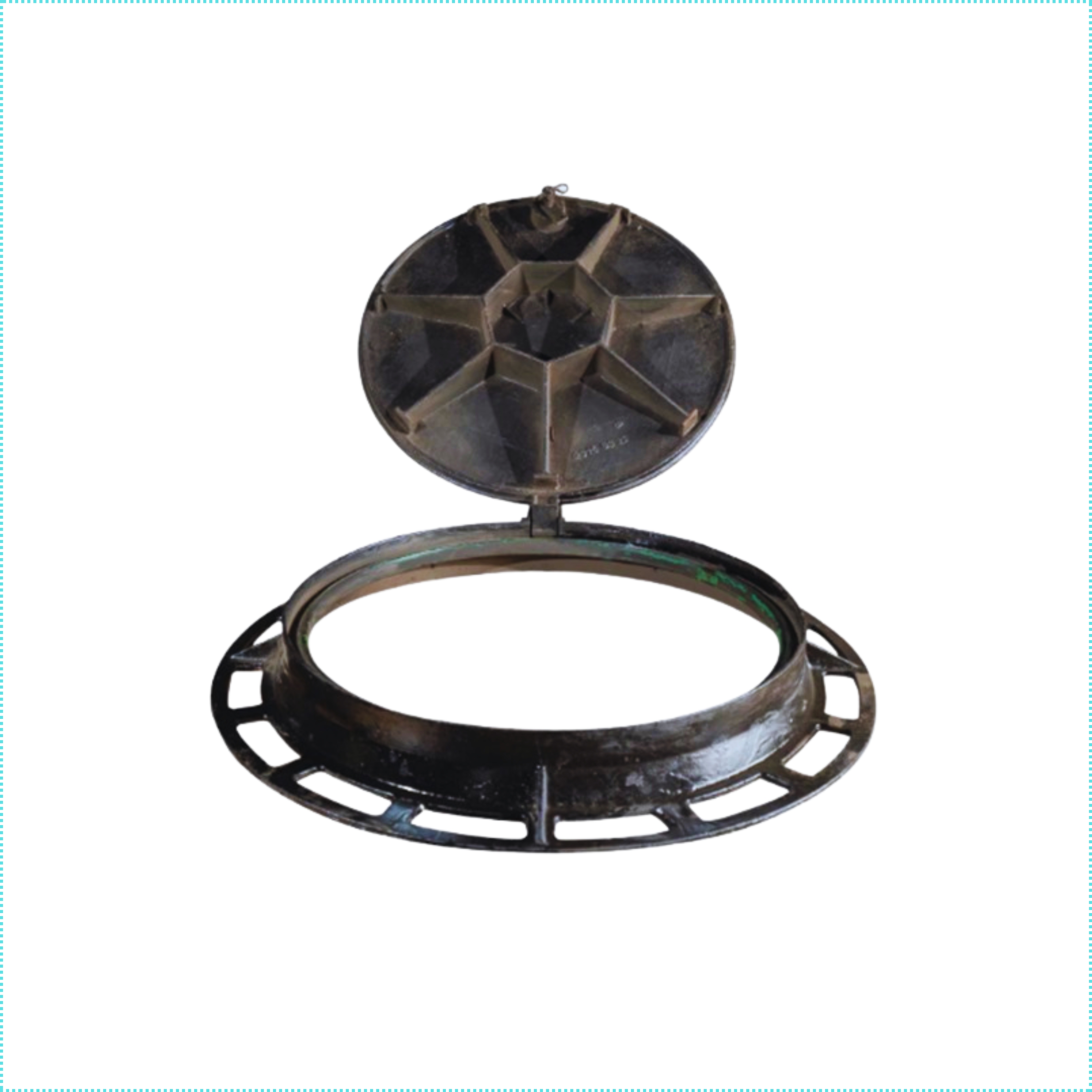 Ductile Iron Round hinged Manhole Cover with Round Frame