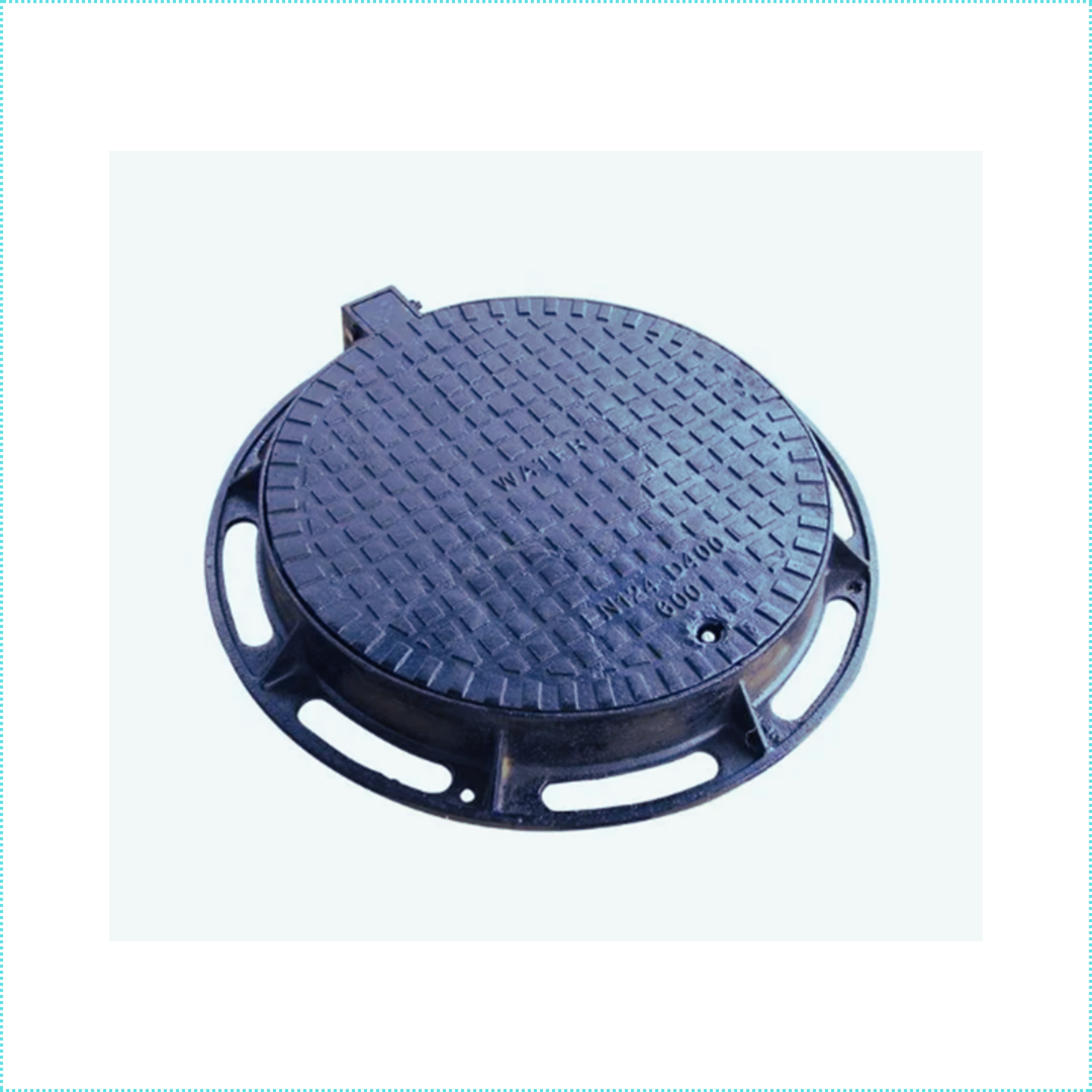 Ductile Iron Round hinged Manhole Cover with Round Frame