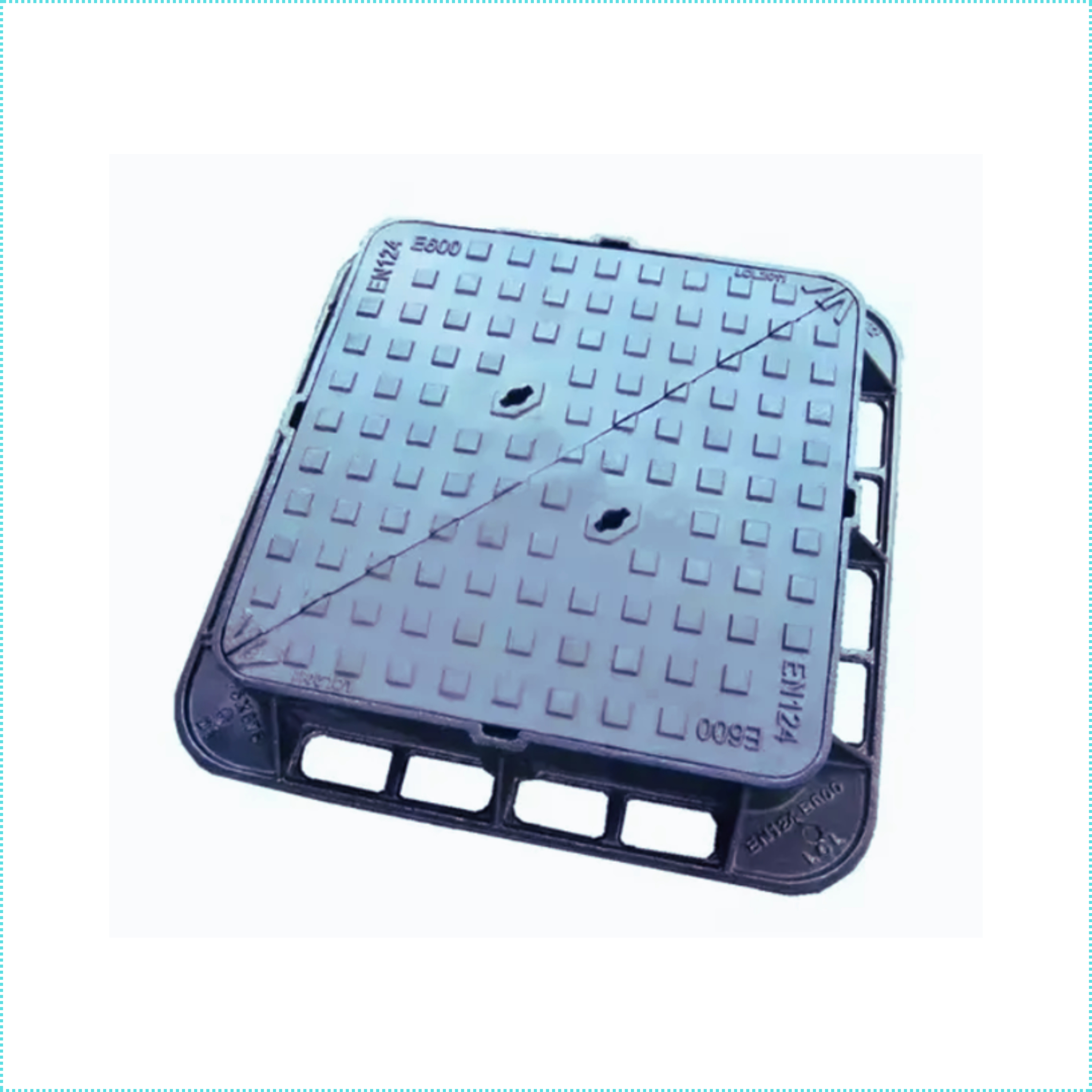 Ductile Iron Double Triangular Manhole Cover with Frame