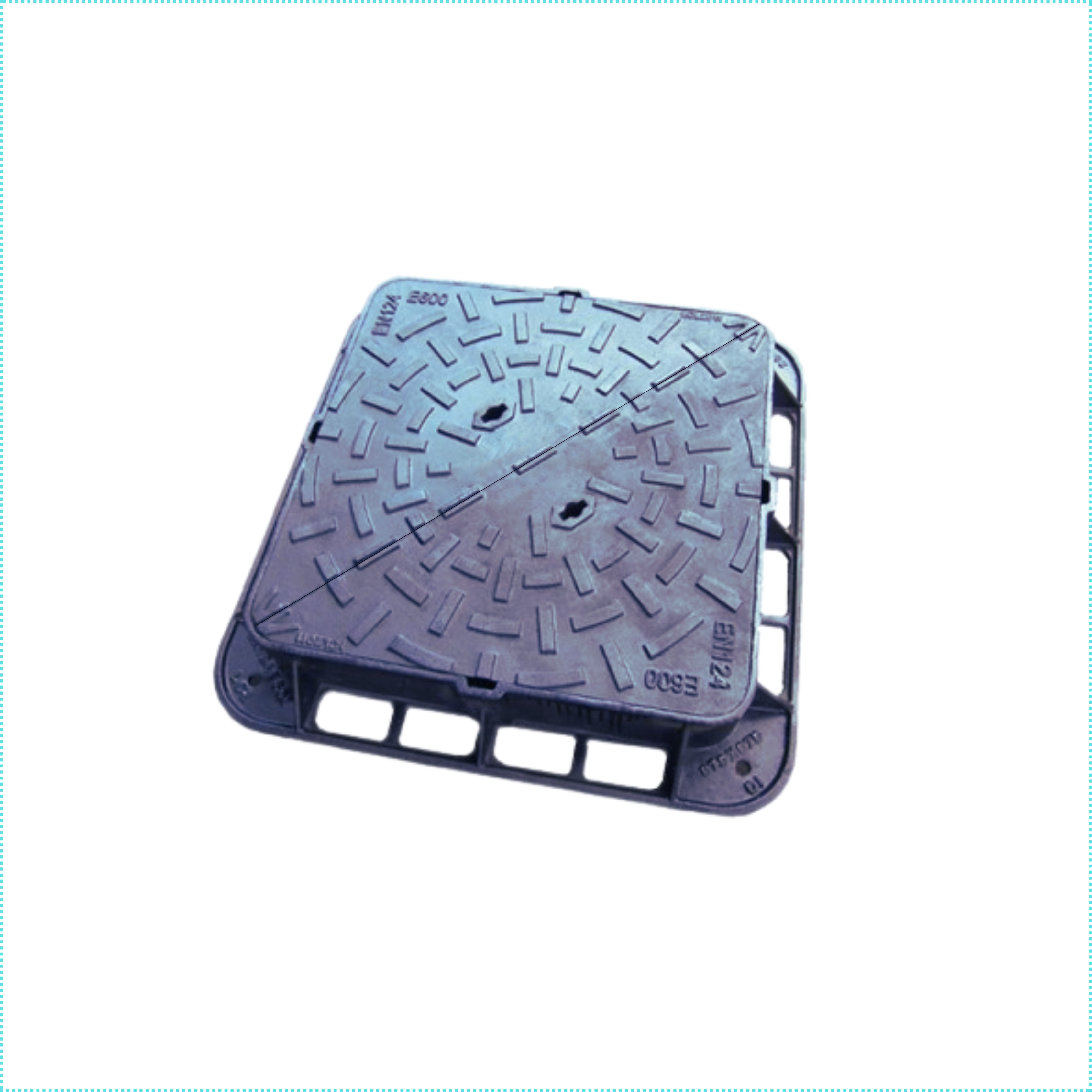 Ductile Iron Double Triangular Manhole Cover with Frame