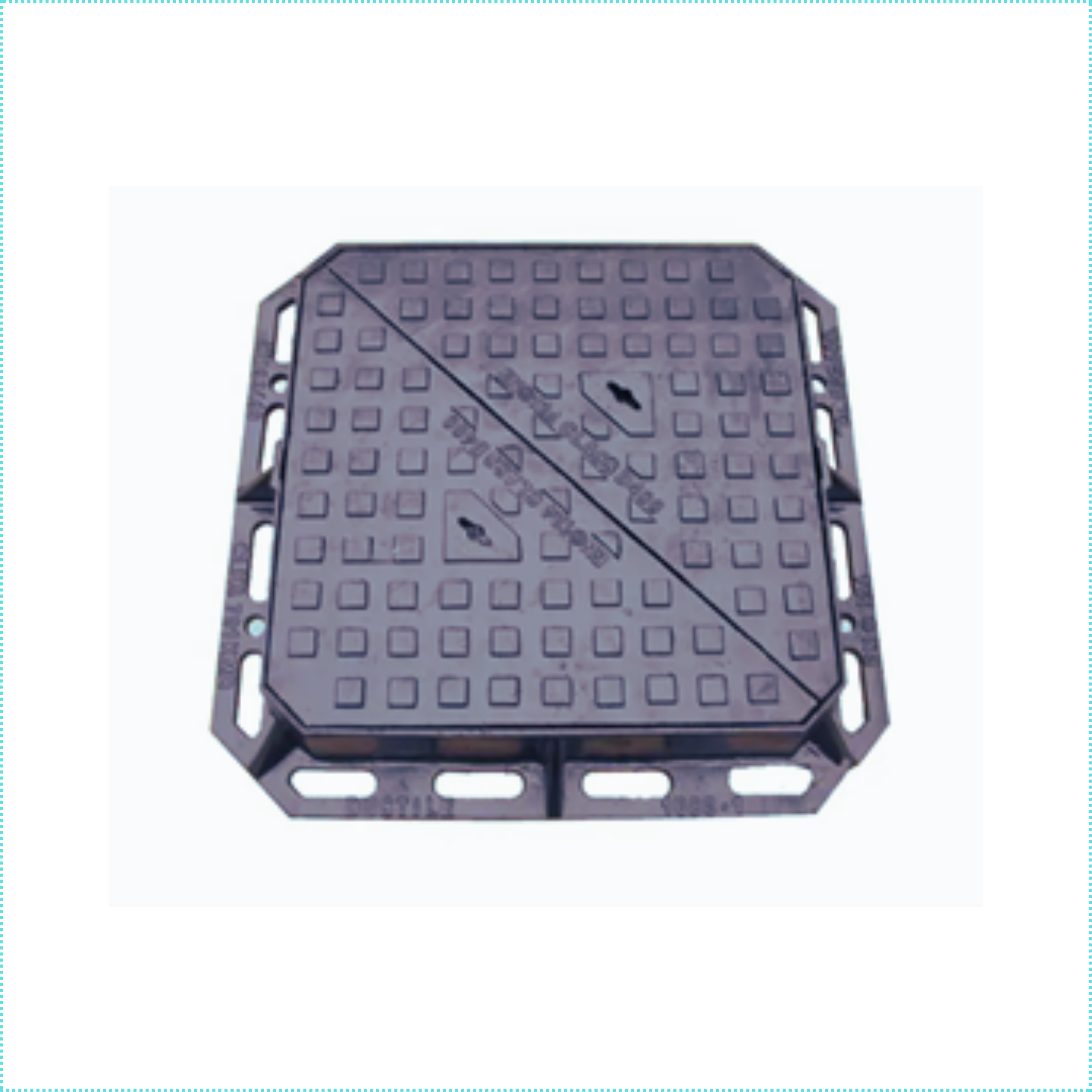 Ductile Iron Double Triangular Manhole Cover with Frame
